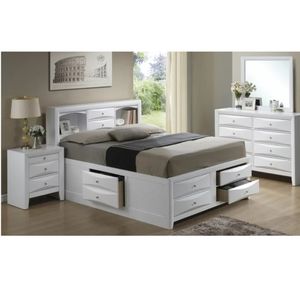 Queen Size Captain Bed Frame and Matching Set